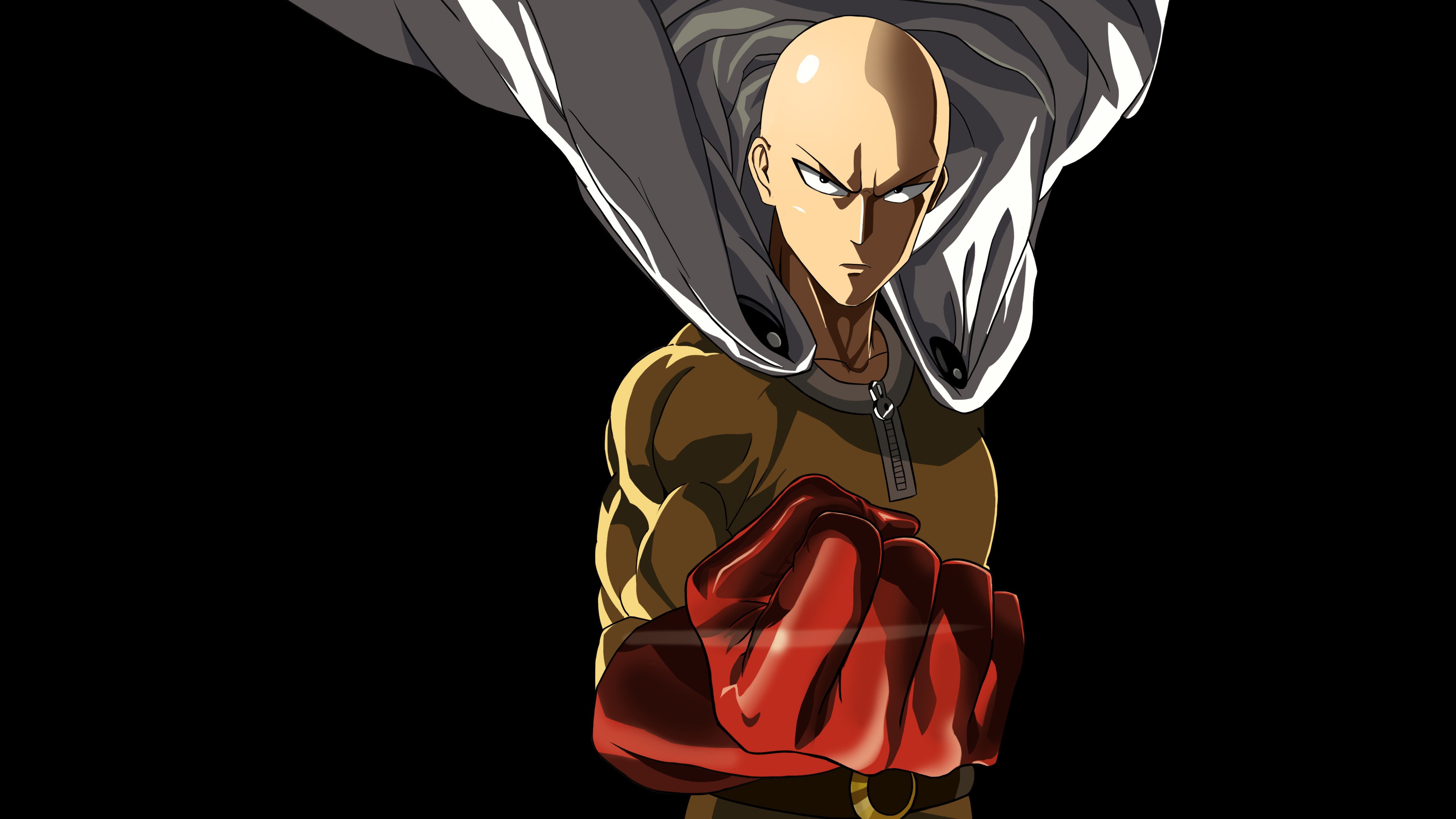 Saitama Walking One Punch Man, HD Anime, 4k Wallpapers, Images