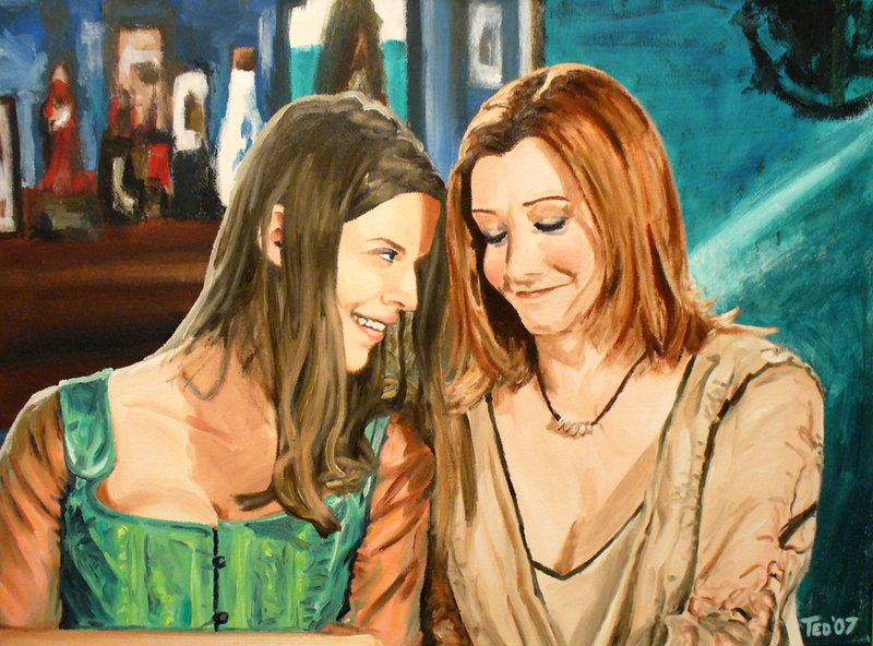 willow_and_tara_buffy_painting_by_tdastick