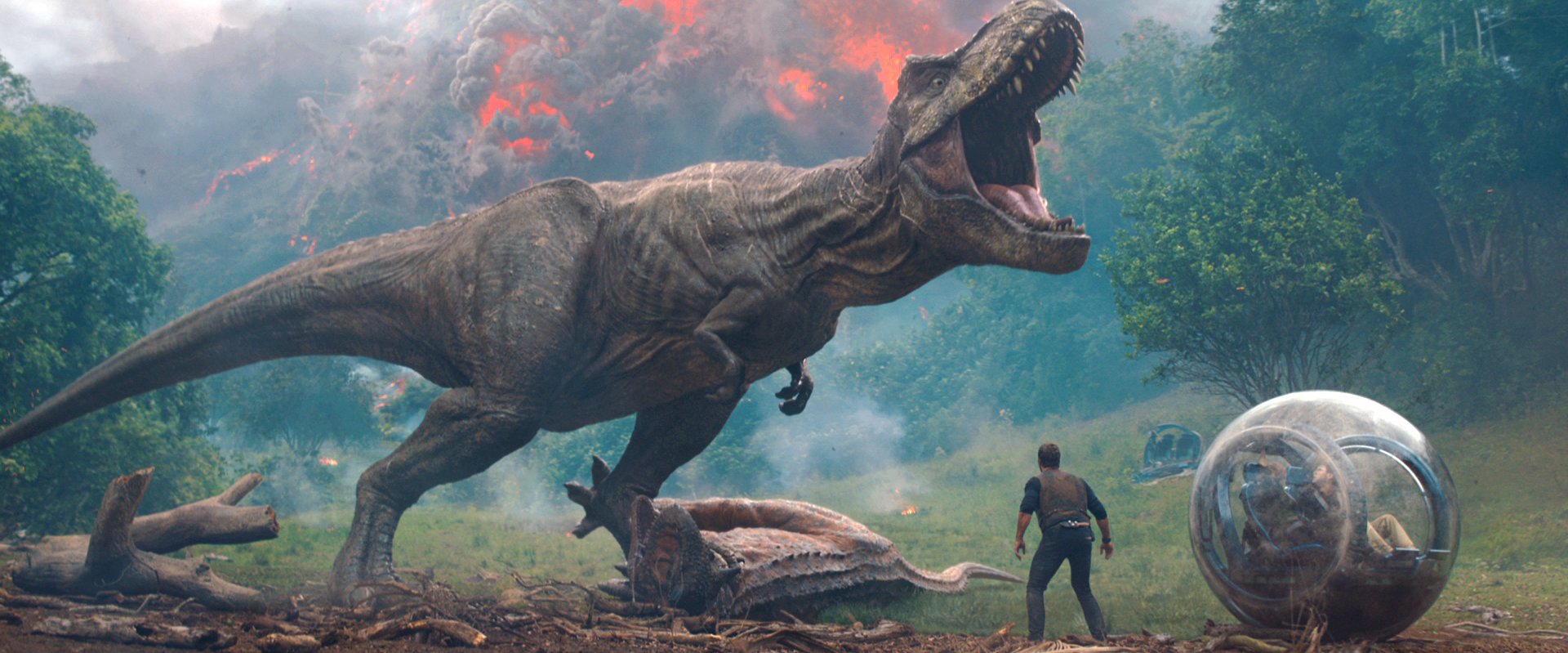Still of T. Rex in Jurassic World: Fallen Kingdom