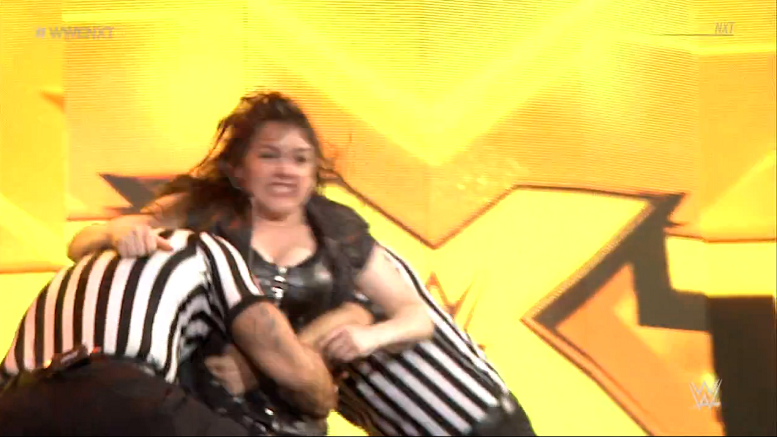 WWE NXT's Nikki Cross launches herself at the Undisputed Era