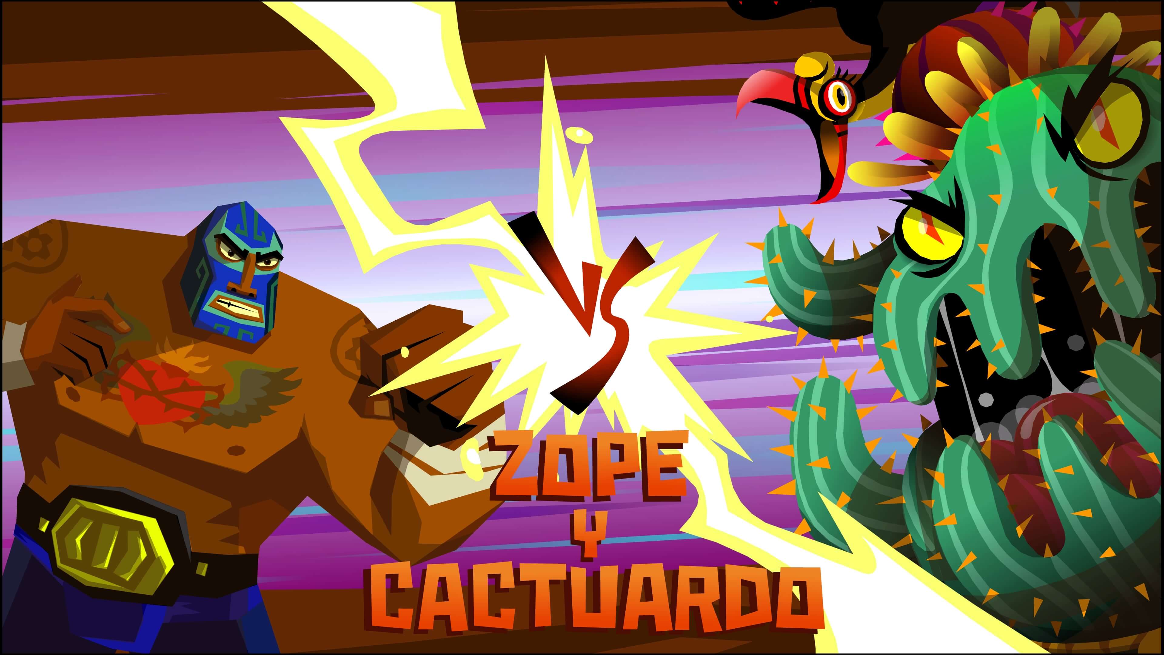 Guacamelee! 2 Zope y Cactuardo cactus boss