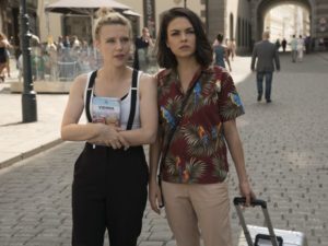 Still of Mila Kunis and Kate McKinnon in "The Spy Who Dumped Me" (2018)