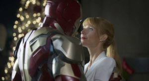 Still of Robert Downey Jr. and Gwyneth Paltrow in Iron Man 3