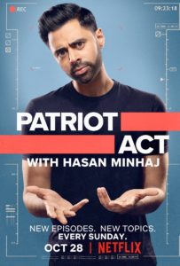 Poster for Patriot Act with Hasan Minhaj