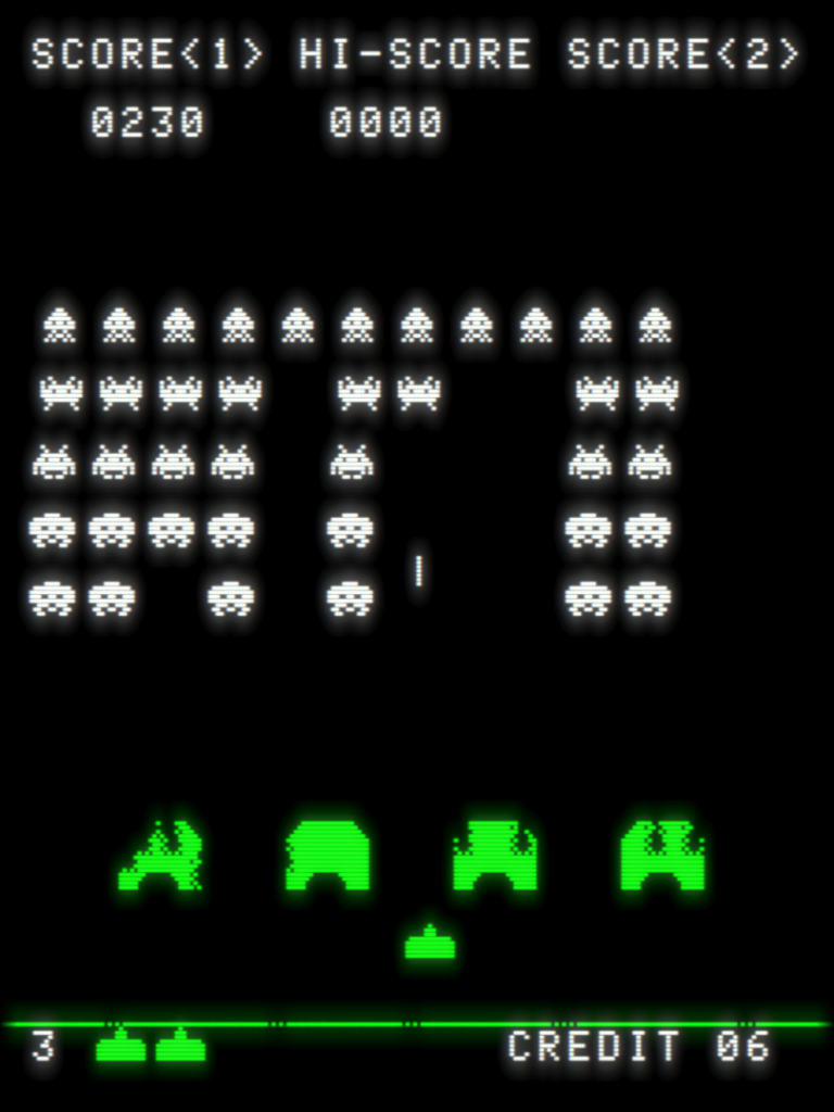 Space Invaders Main Screen